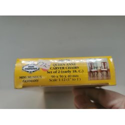Mini Mundus gr det selv Kit med 2 queen Anne stole (nyt)