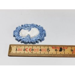 Billede i lysebl (hndlavet)