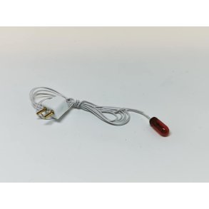 Rd gldepre med hanstik 12v til dukkehus scala 1:12 (ny)