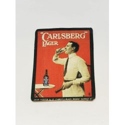 Carlsberg plakat p kraftig karton (hndlavet)