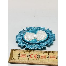 Billede i turkis (hndlavet)