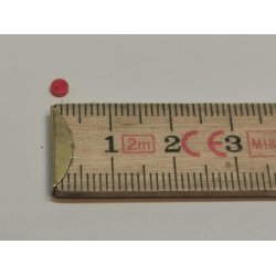 Miniature knap i plastik (ny) 0,3 cm