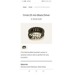 The Rubz armbnd Cirkel 25 mm small