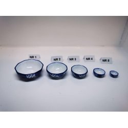 Skl i porceln (nr 1) (ny)  4,5 cm