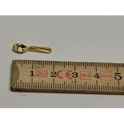  Ske i metal "guld" (ny)