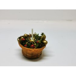 Blomst i metal (guld) (ny)