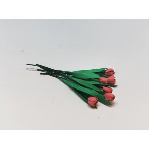 Pink tulipan (hndlavet) pr. stk