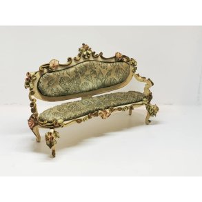 Rudolf Szalasi sofa fra 1950'erne til dukkehus scala 1:12 (antik)