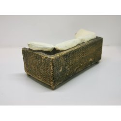 Sofa til dukkehus scala 1:12i resin (ny)