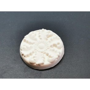 Rosette i gips (hndlavet) 3,5 cm