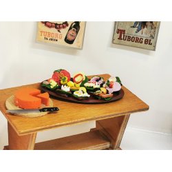 Smrebrd med fiskefilet og remoulade (hndlavet)