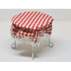 Bord i metal inkl dug (nyt)