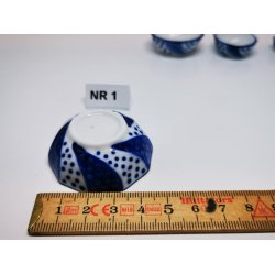 Skl i porceln (nr 1) (ny)  4,5 cm