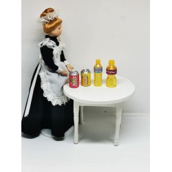 Flaske i plastik. Gul (ny)