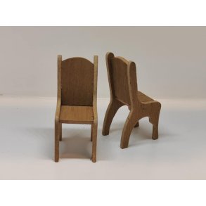 Spisebords stol til dukkehuse scala 1:12 (brugt/h�ndlavet)