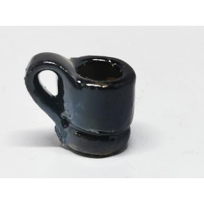 Keramik krus mrke bl (hndlavet)