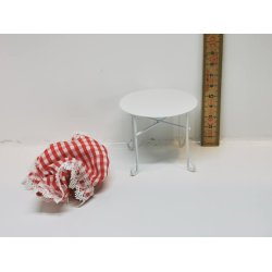 Bord i metal inkl dug (nyt)