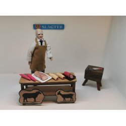 Rd kd / spegeplse (hndlavet)