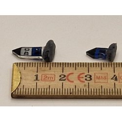 2 sm huse i resin/glas (hndlavet)