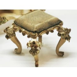 Rudolf Szalasi toiletbord med skammel fra 1950'erne til dukkehus scala 1:12 (antik)