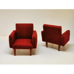 Lnestol til dukkehus scala 1:12 (hndlavet)