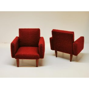 Lnestol til dukkehus scala 1:12 (hndlavet)