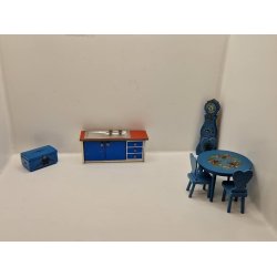 Lisa kkkenbord med vask til dukkehus scala 1:16/18 (brugt)