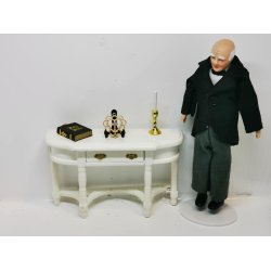 Hjerte (guld) med kors i metal (nyt)