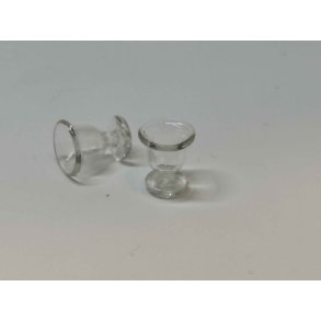 Vinglas p fod (rigtig glas) (brugt)