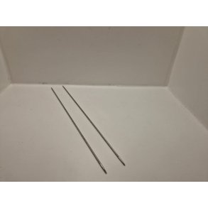 Strikke pinde i metal fra 1,2 mm til 2 mm i rustfritstl