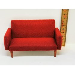 Sofa til dukkehus scala 1:12 (hndlavet)