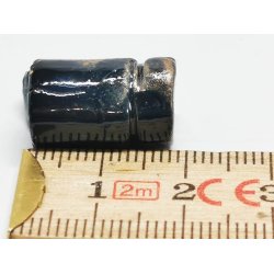 Keramik kande/krus mrke bl (hndlavet)