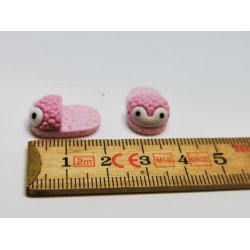 Hjemmesko i resin til dukke scala 1:12 (nye)