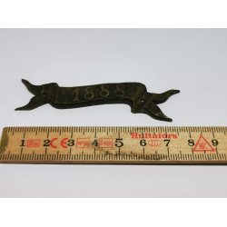 Skilt i metal (brugt)