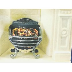 Pejse indsats med lys til dukkehus scala 1:12 (ny)