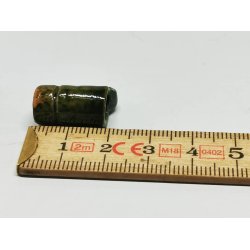 Keramik kande/krus mrke grn (hndlavet)