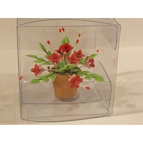 Blomster rde i potte (ny)