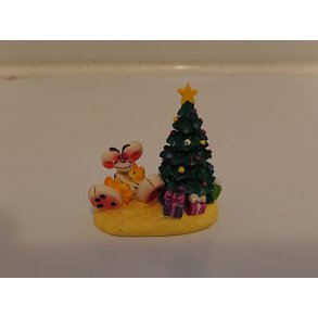 Diddel figur og juletr (brugt)