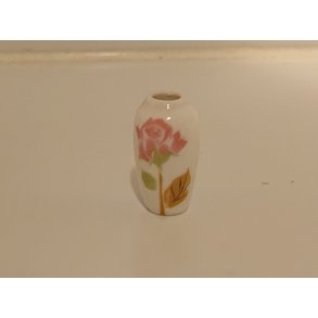 Vase med rosa blomst (ny)