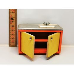 Lundby kkken bord med vask fra 1972 (brugt)