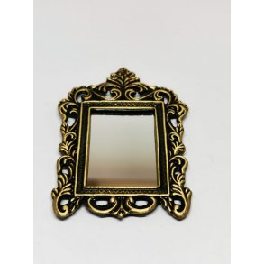 Spejl med sort og guldkant (nyt)
